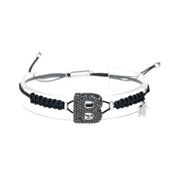 leletterine bracciale b nera