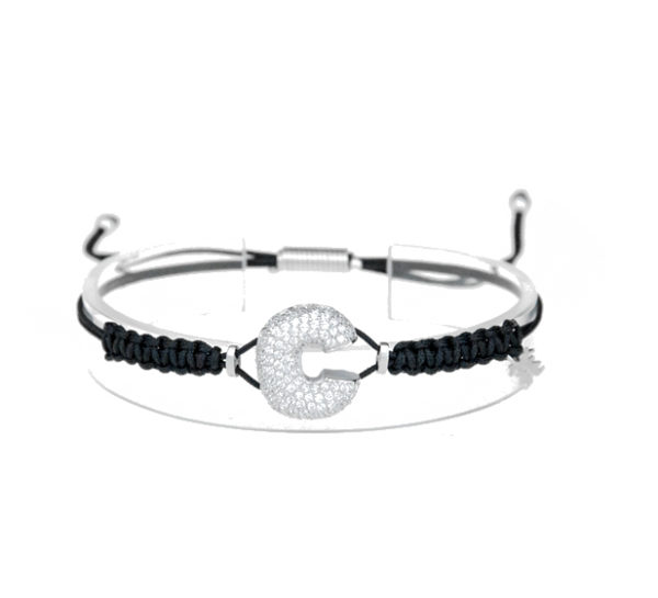 leletterine bracciale c bianca