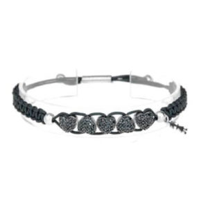 bracciali cuori nero