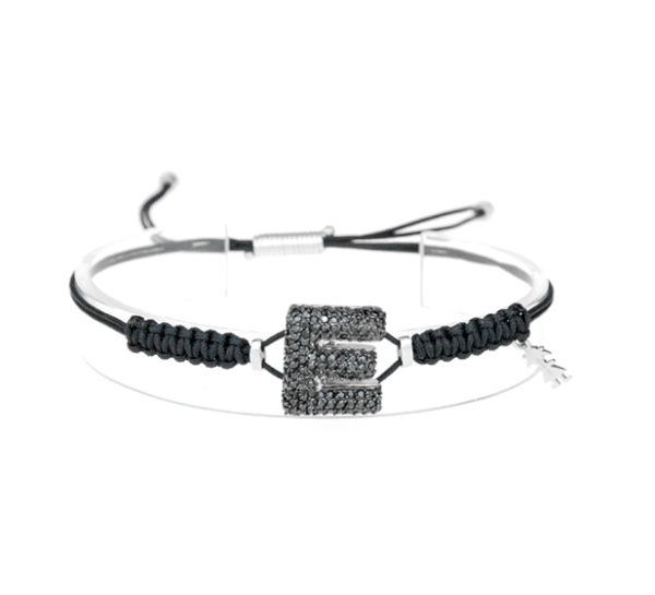 leletterine bracciale e nera