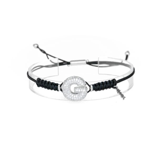 leletterine bracciale g bianco