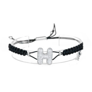 leletterine bracciale h bianco