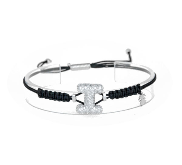 leletterine bracciale i bianca