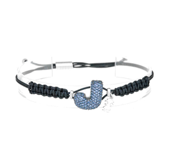 leletterine bracciale j blu