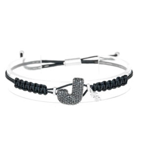 leletterine bracciale j nera