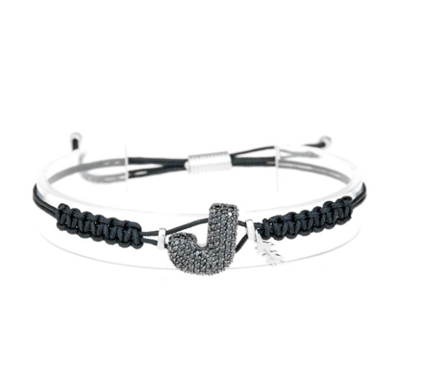 leletterine bracciale j nera