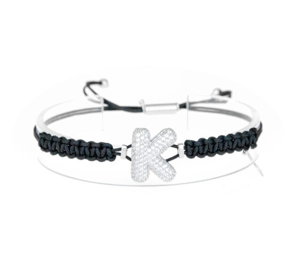 leletterine bracciale k bianco