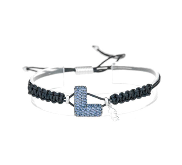 leletterine bracciale l blu