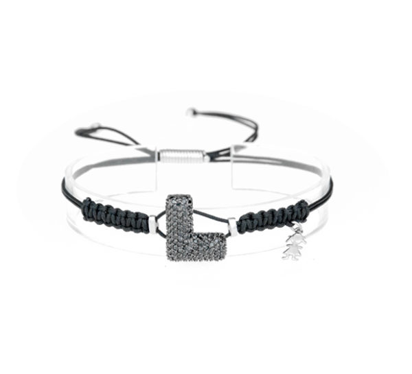 leletterine bracciale l nera
