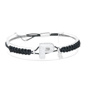 leletterine bracciale p bianca