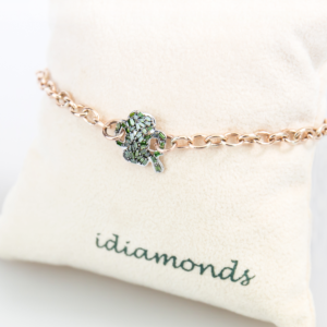 idiamonds bracciale forzatina quadrifoglio verde