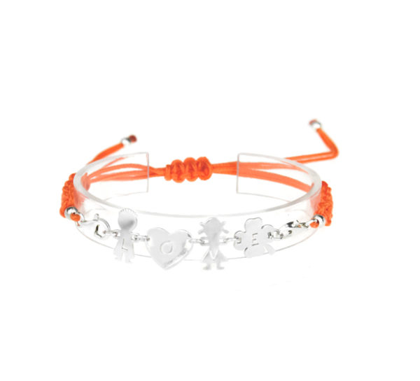 bracciale love arancione