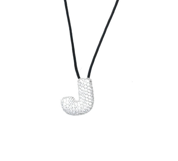 leletterine collana j bianca
