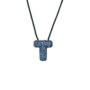 leletterine collana t blu