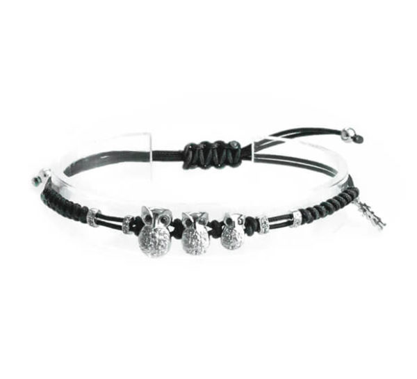 lozoodeibamboli bracciale 3 soggetti gufo