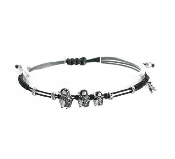 lozoodeibamboli bracciale 3 soggetti pinguino