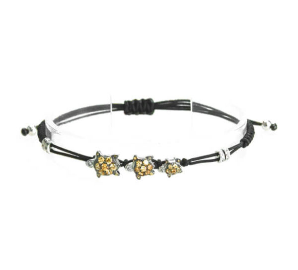 lozoodeibamboli bracciale 3 soggetti tartaruga