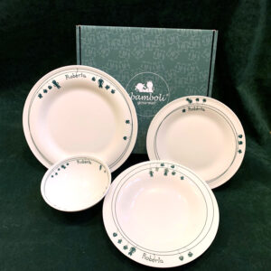 Set piatti personalizzabili in porcellana