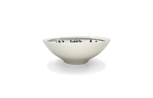 Set 4 coppette personalizzabile in porcellana