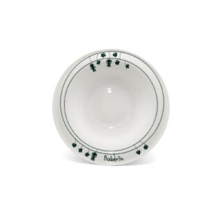 Set 4 piatti fondi personalizzabile in porcellana